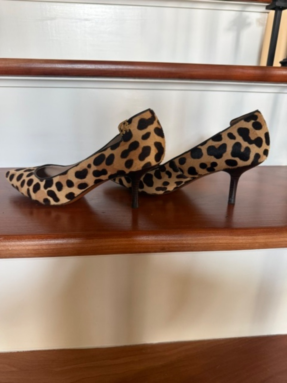 Tory Burch Leopard kitten heels